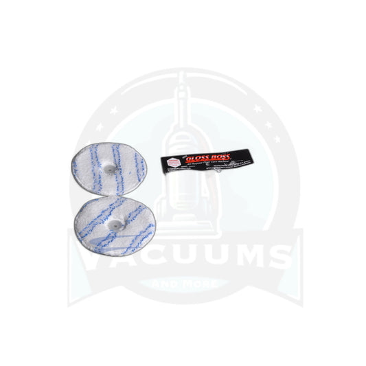 Pullman Gloss Boss Microfiber Pads - 5 1/2" Diameter, 2 Pack - Pullman