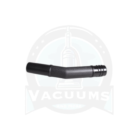 Curved Hose End - Black with Threads, Plastic - Vacuums and More
