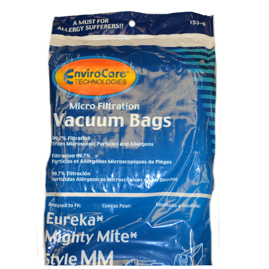 EnviroCare 153-9 Eureka Style MM Vacuum Bags, 9 Pack
