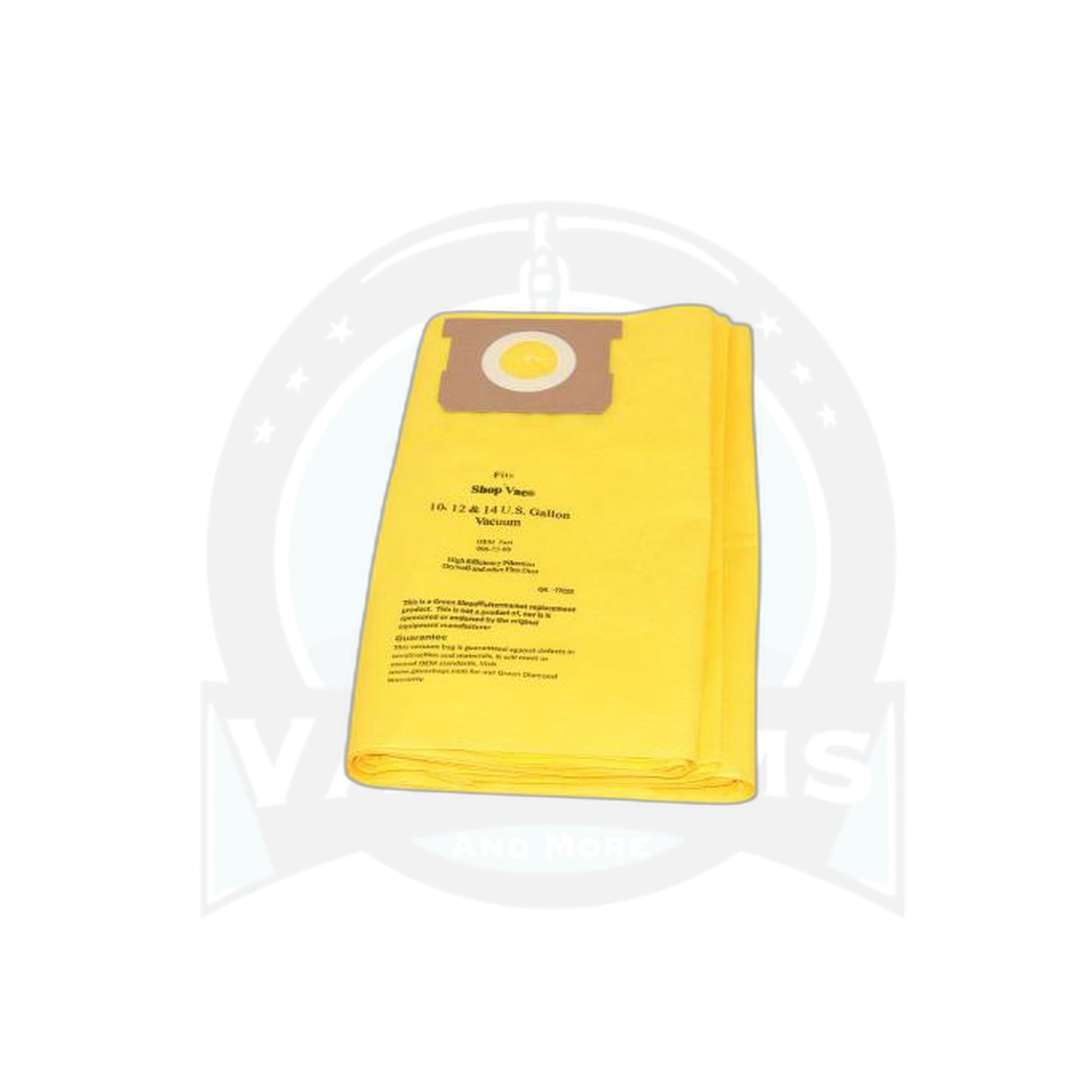 Shop-Vac High Efficiency Drywall Paper Bags - Shop Vac, 2 Pack, 10-14 Gallon - Shop-Vac