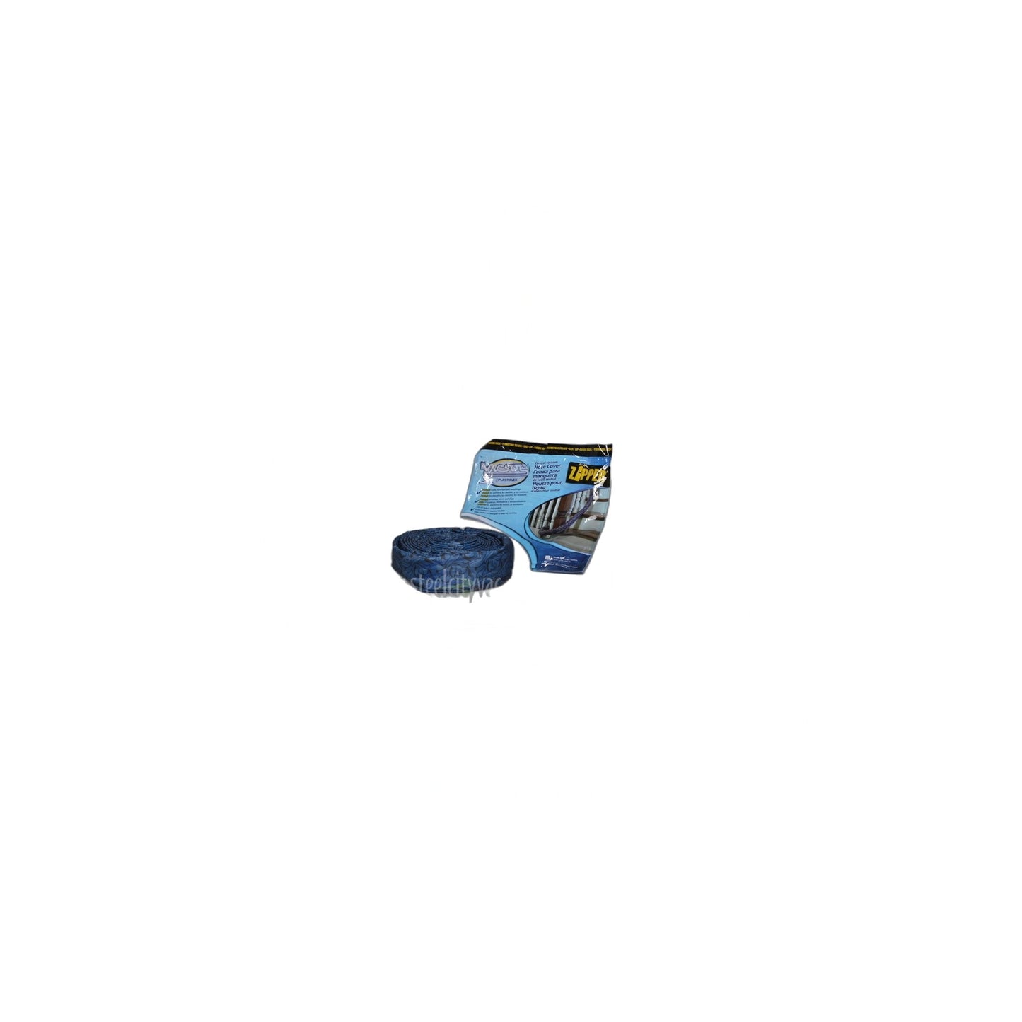 Zipper Hose Sock - Plastiflex Central Vacuum, 35 ft, Blue