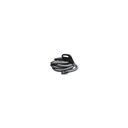 Wessel Werk 35 Ft Low Voltage Hose Assembly with Button and Gas Pump Grip - Black and Silver