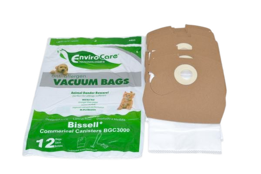 EnviroCare A893 Bissell BGC3000 Bags, 12 Pack