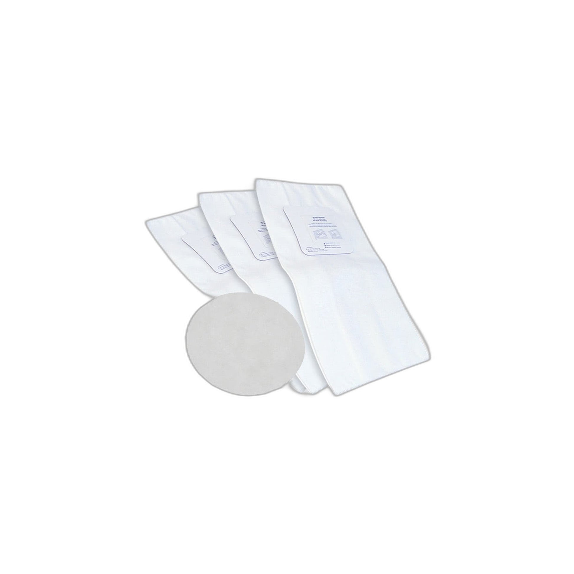 Trovac Compact Electrostatic Central Vacuum Bags, 4-Notch, Set of 3 with Filter