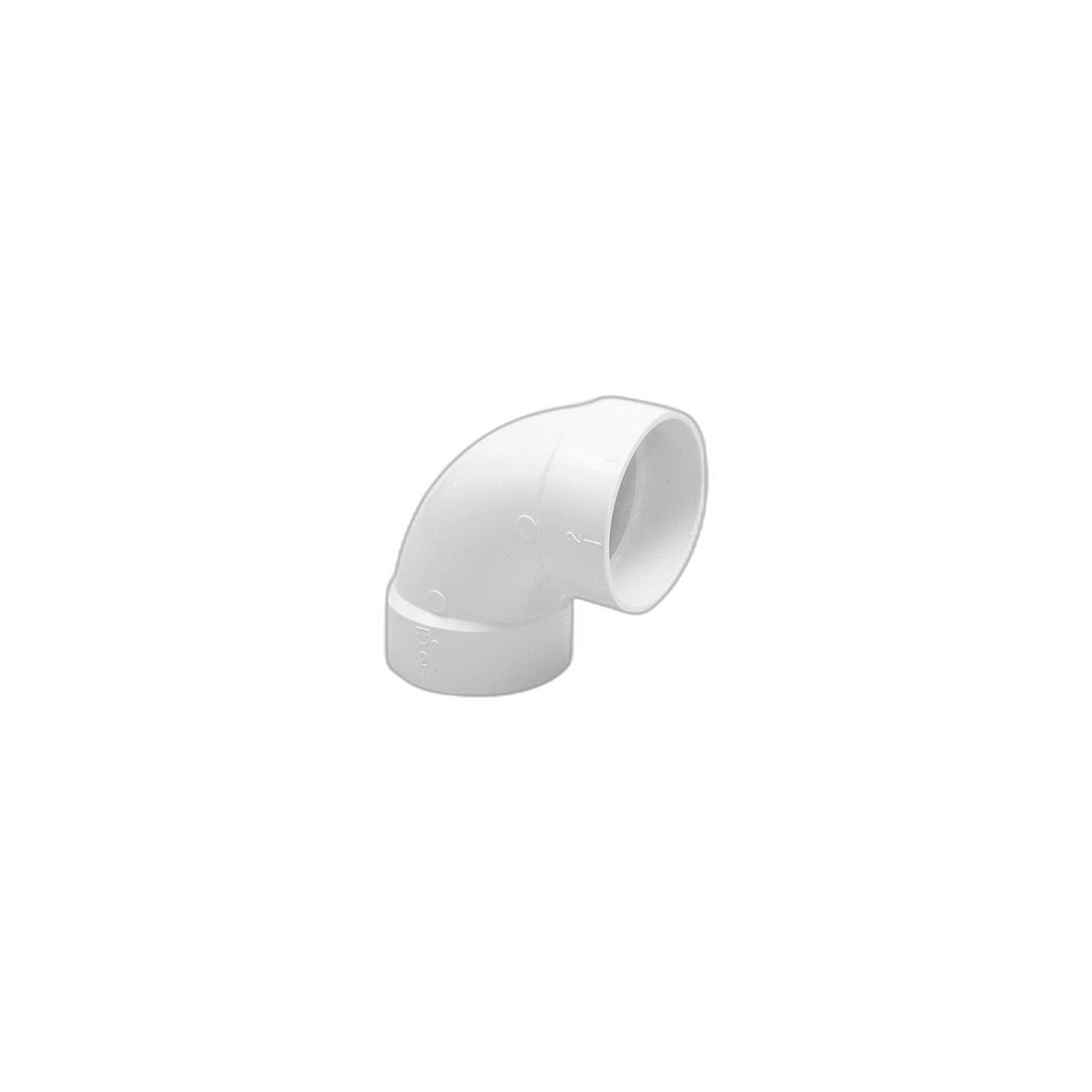 Vaculine 90° Medium-Radius PVC Elbow, 2 in. (Female/Female)