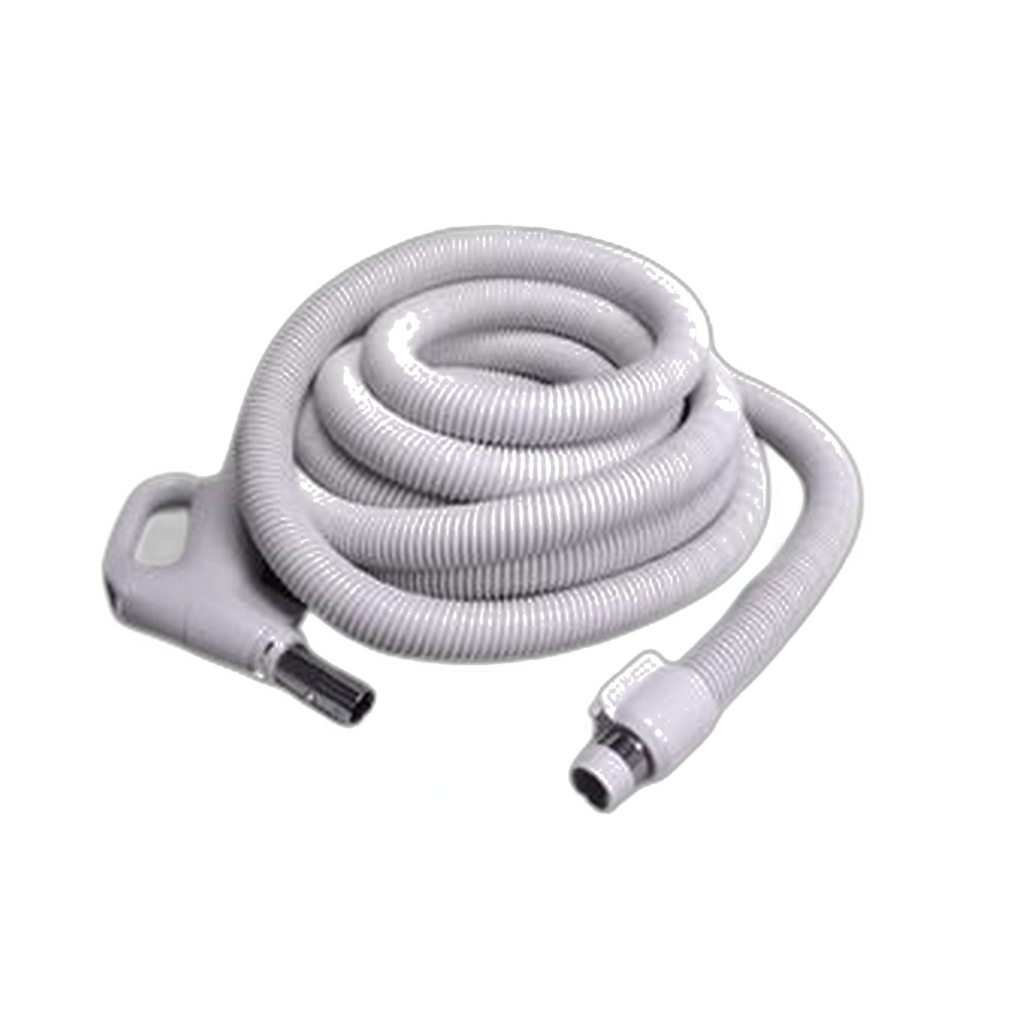 Plastiflex 30 ft Dual-Voltage Direct-Connect Central Vacuum Hose, Grey