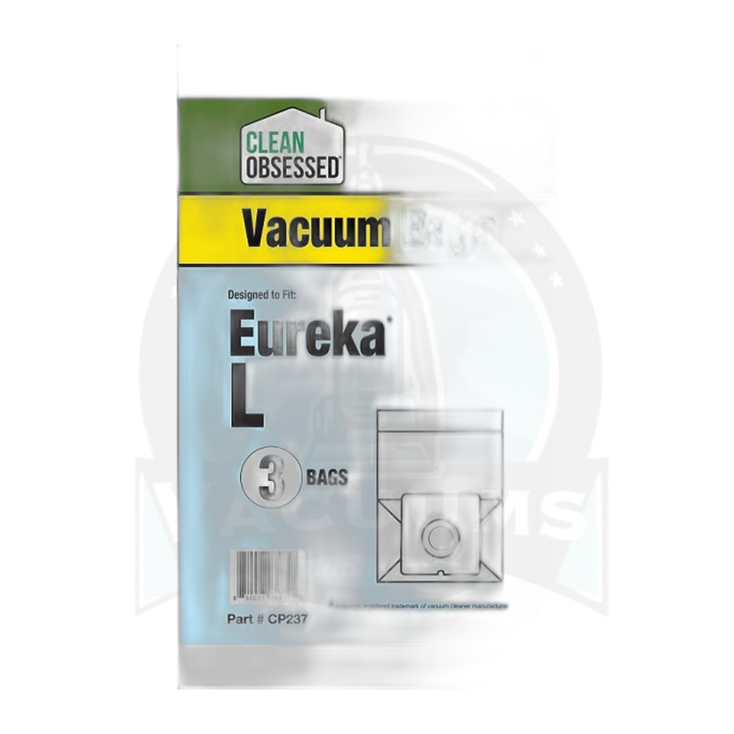 Clean Obsessed Eureka Type L Micro Paper Vacuum Bags, 3-Pack