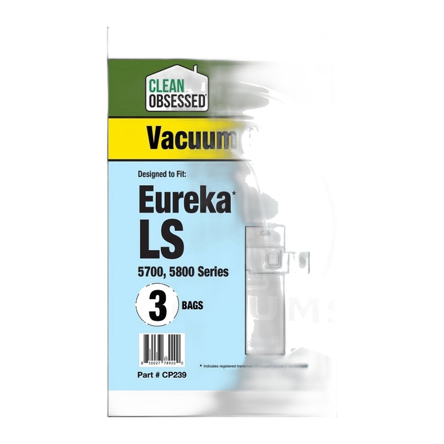 Clean Obsessed Eureka Type LS Micro Paper Vacuum Bags, 3-Pack