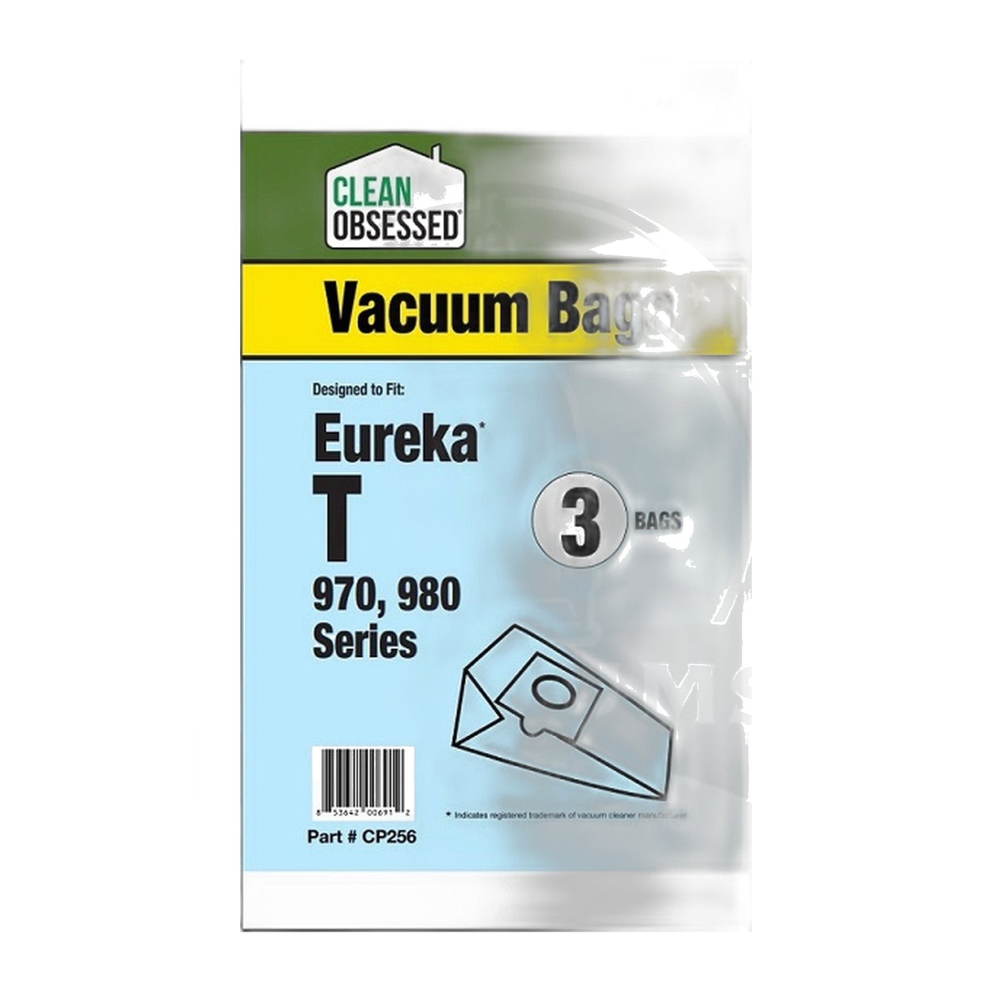 Clean Obsessed Eureka Type T Micro Paper Vacuum Bags, 3-Pack