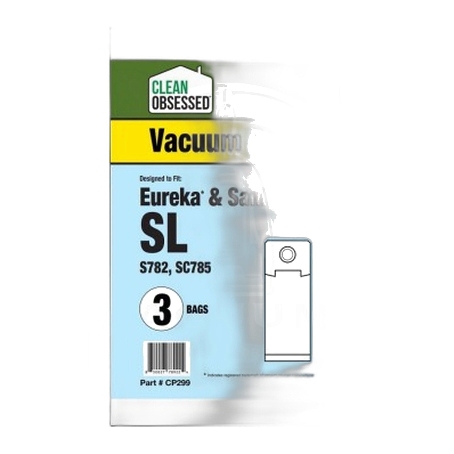 Clean Obsessed Eureka Type SL Micro Paper Vacuum Bags, 3-Pack