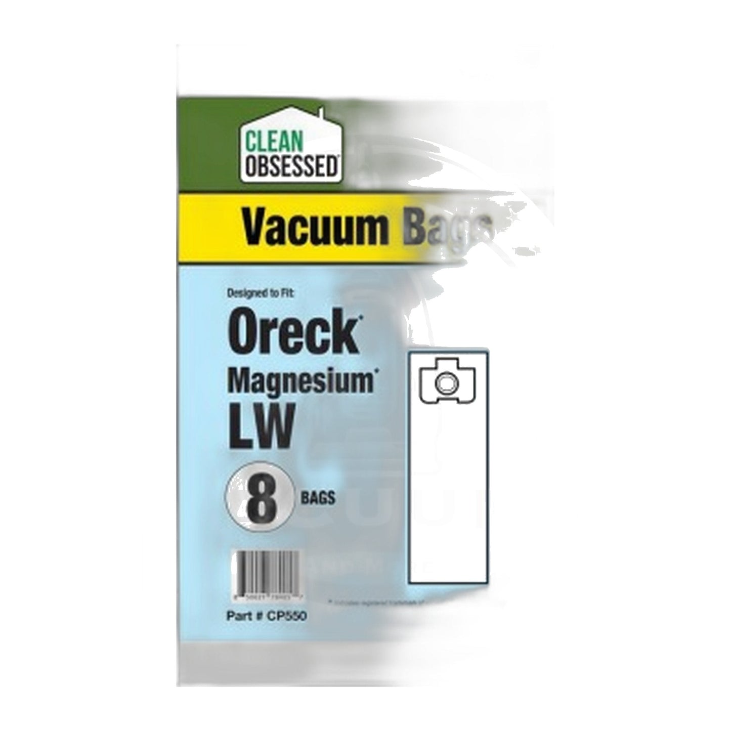 Clean Obsessed Oreck Type LW Magnesium Micro Paper Bags 8-Pack