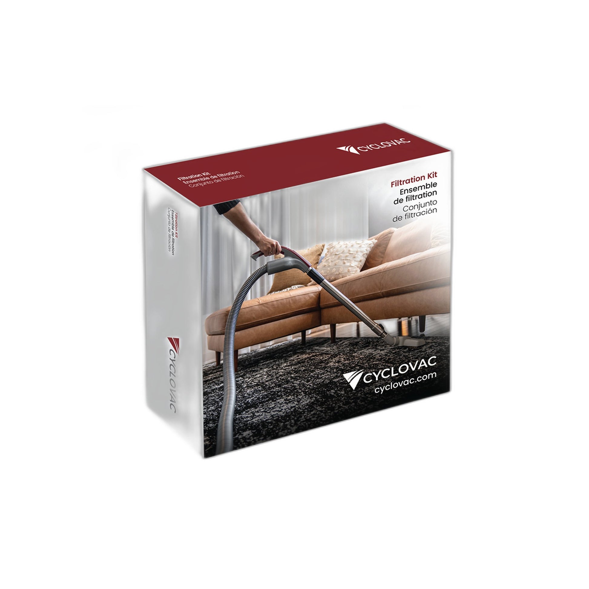 Trovac Compact Electrostatic Central Vacuum Bags, Set of 3 with Cyclofiltre