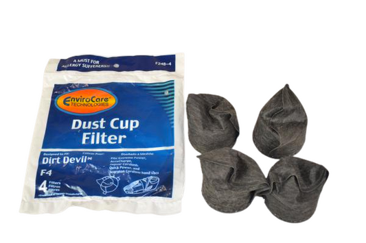 EnviroCare F248-4 Dirt Devil F4 Filters, 4 Pack