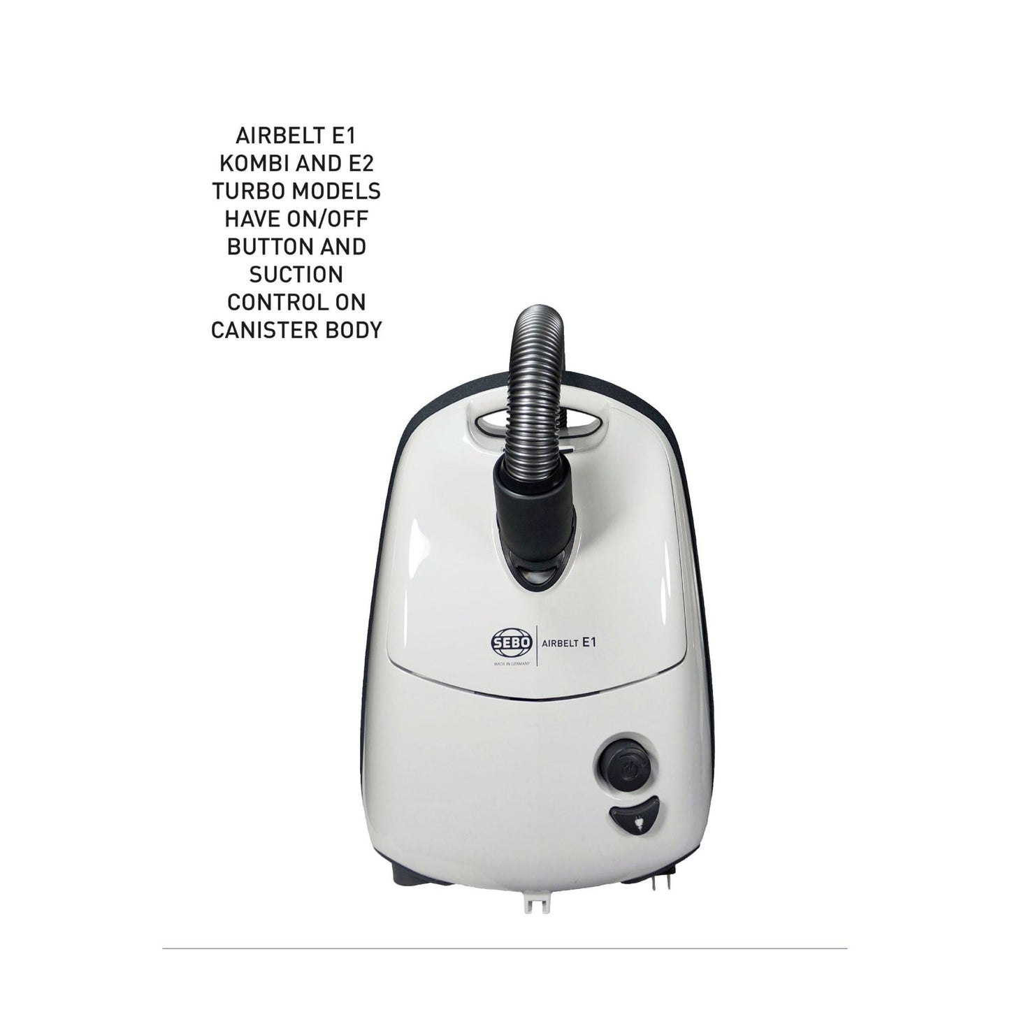 SEBO AIRBELT E3 Premium Canister Vacuum with ET-1 Power Head — Pink