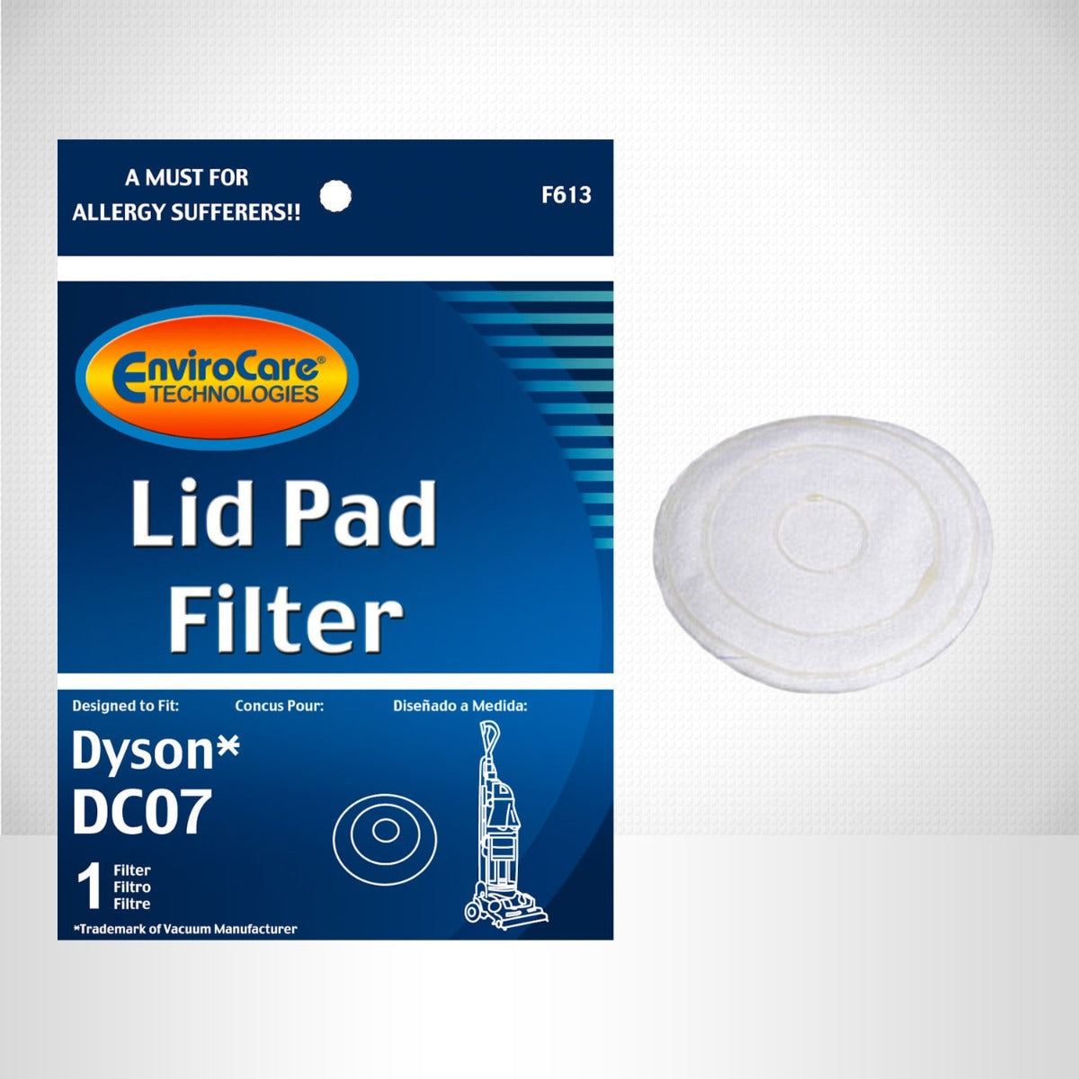 EnviroCare F613 Lid Filter for Dyson DC07