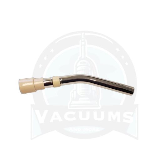 Fit All Curved Chrome Metal Hose End, 1-1/4" Beige Cuff with AFR