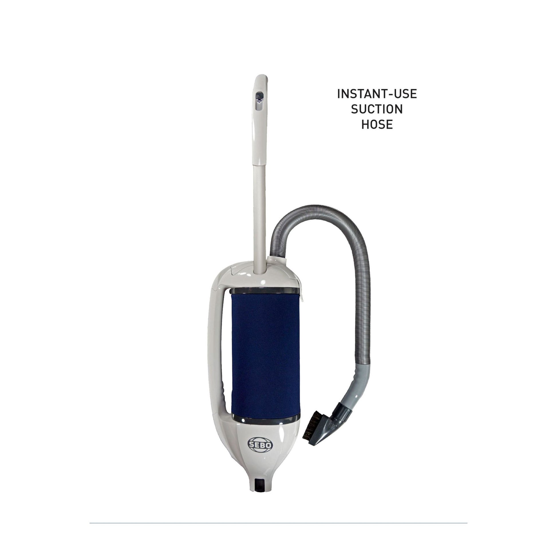 SEBO DART Bagged Upright Vacuum with ET-1 Power Head, White