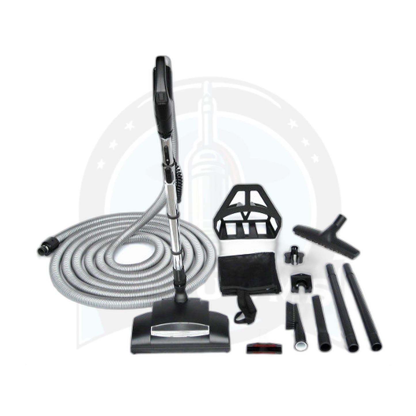 Wessel-Werk Chateau 35' Central Vacuum Kit, Silver Hose, EBK340