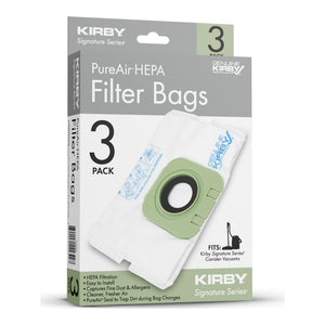 Kirby S10043 PureAir HEPA Canister Bags, 3 Pack + 1 Pre-Motor Filter