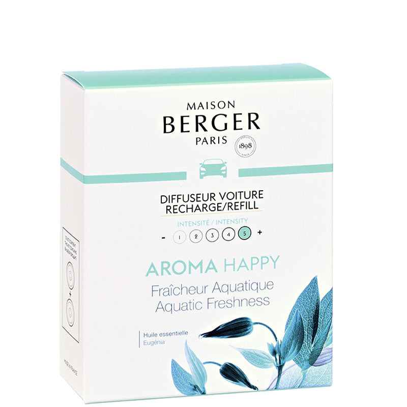 Maison Berger Aroma Happy : Aquatic Freshness – Car Diffuser Refill