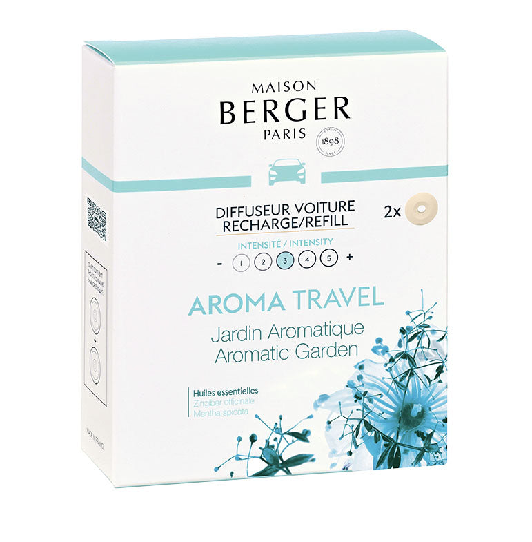 Maison Berger Aroma Travel : Aromatic Garden – Car Diffuser Refill