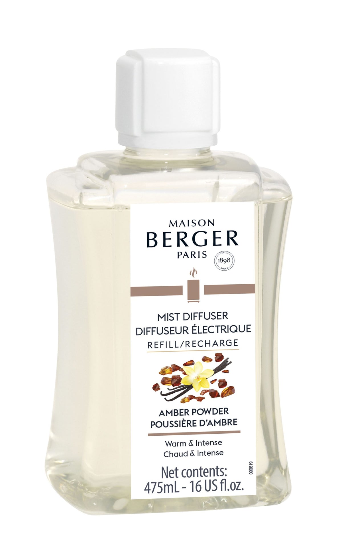 Maison Berger Amber Powder Mist Diffuser Refill – 475 mL