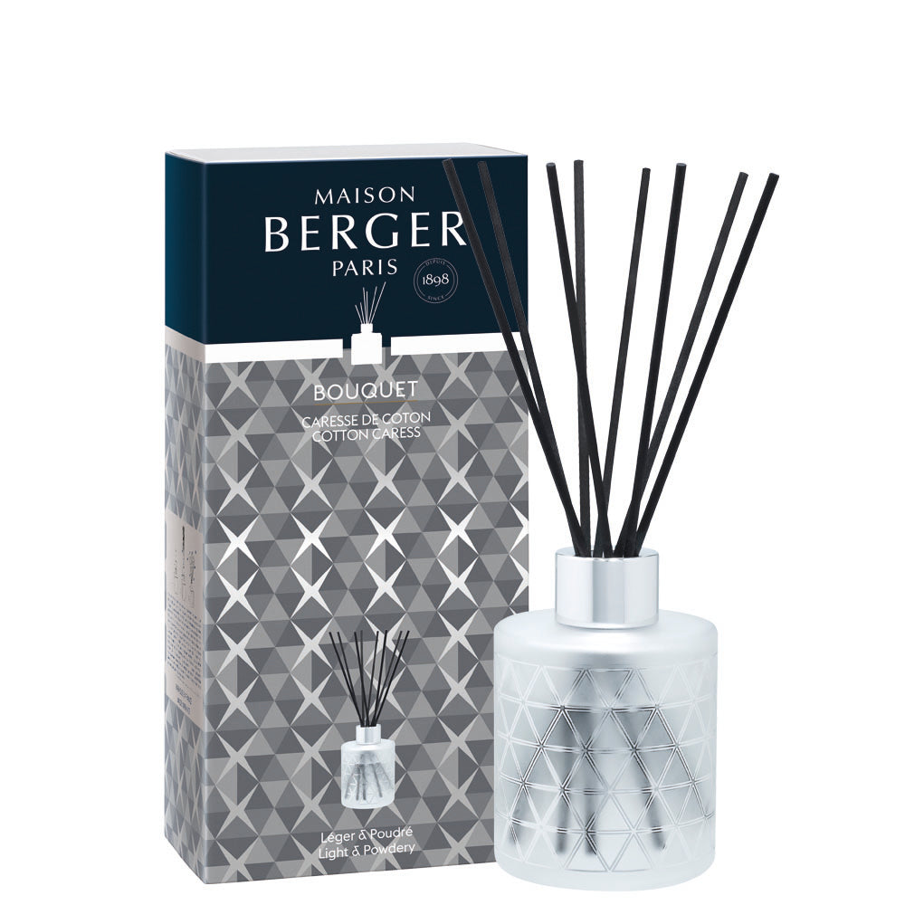 Maison Berger Geode Reed Diffuser – Frosted, Cotton Caress, 115 mL