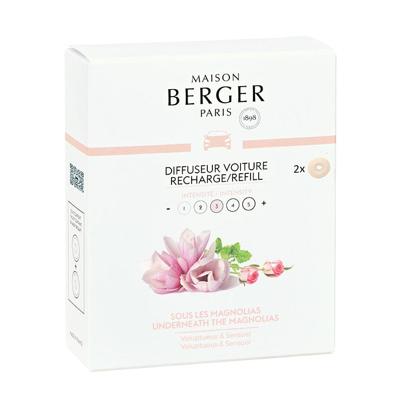 Maison Berger Set of 2 Underneath the Magnolias Car Diffuser Refills