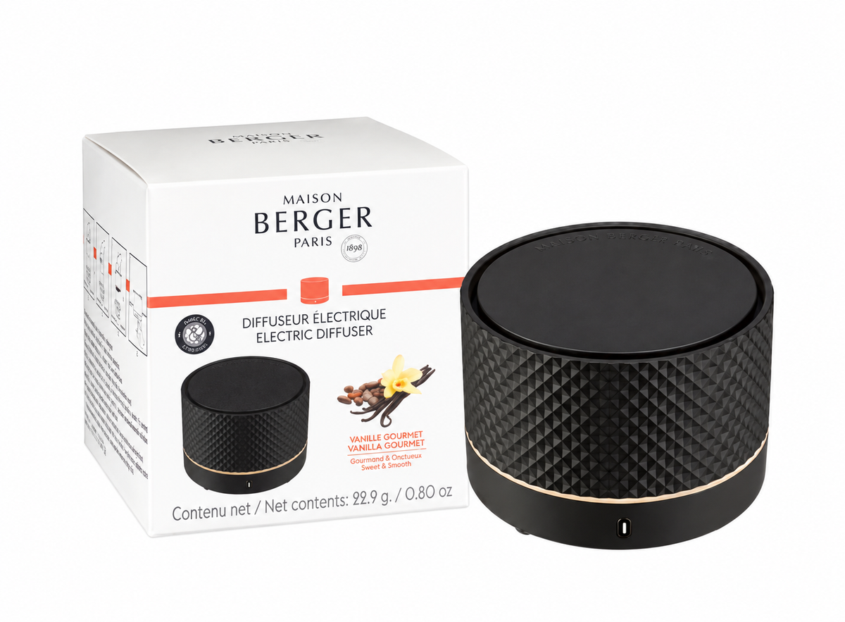 Maison Berger Nomad Diffuser Set – Black, Gourmand Vanilla