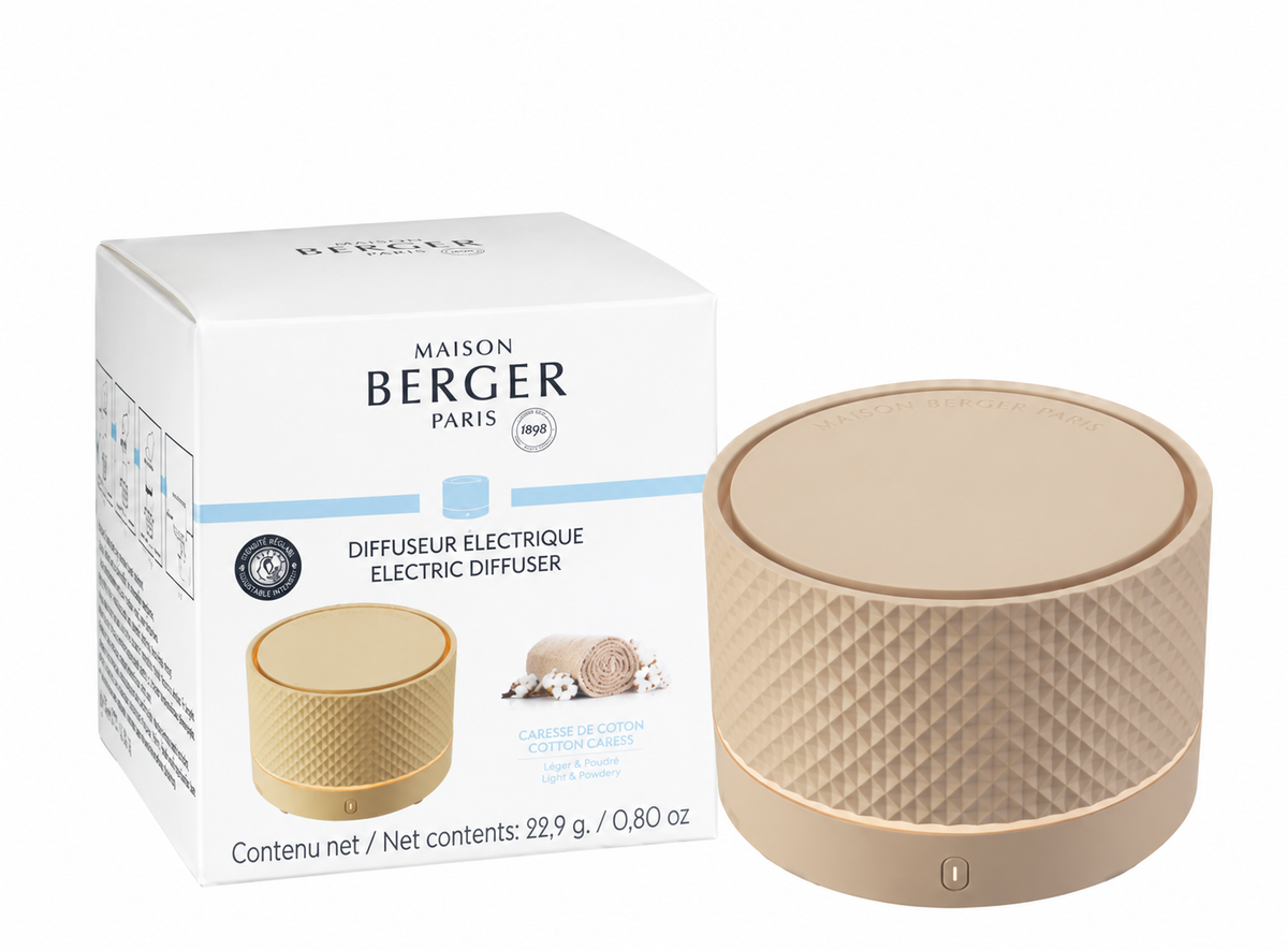 Maison Berger Nomad Diffuser Set – Sand, Cotton Caress