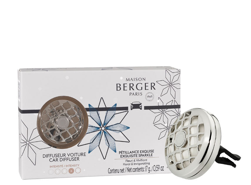 Maison Berger Rosalie Car Diffuser Kit with Exquisite Sparkle