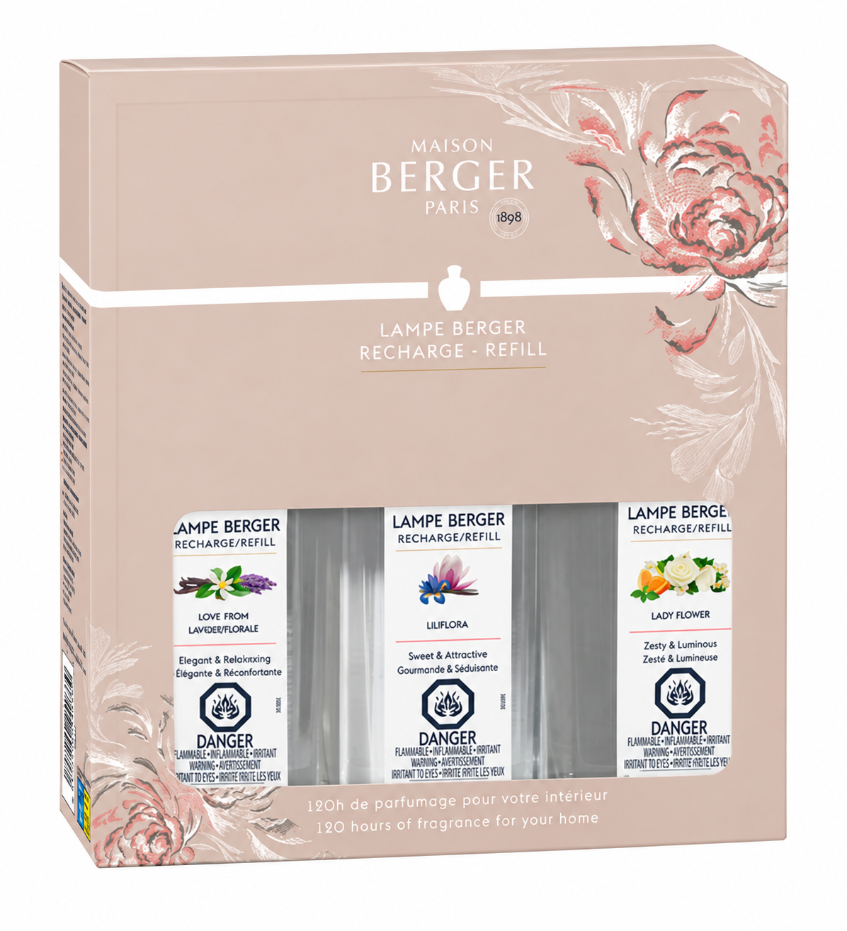 Maison Berger Ophelia Fragrance Lamp Refill Trio Pack