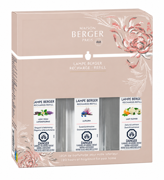 Maison Berger Ophelia Fragrance Lamp Refill Trio Pack
