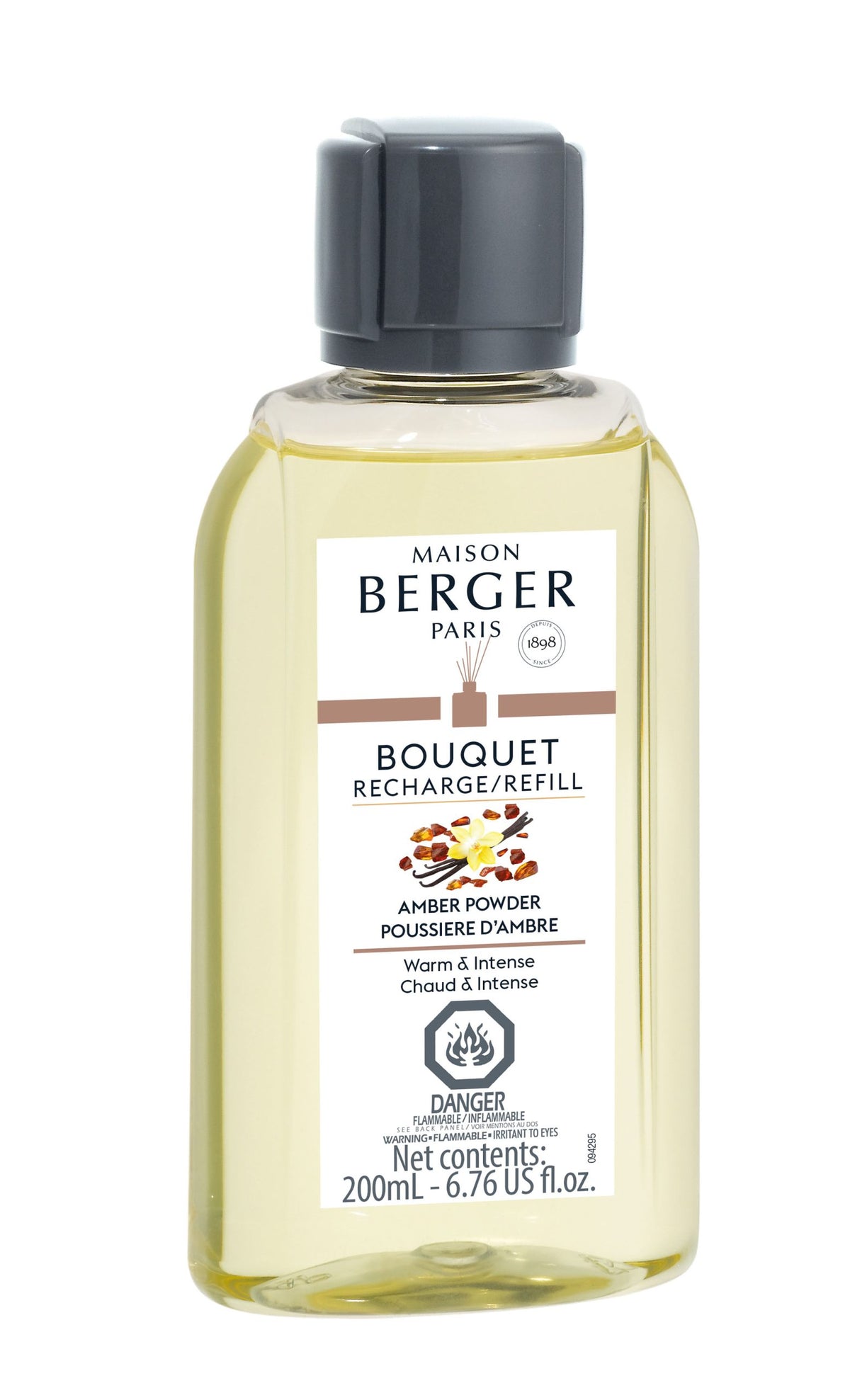 Maison Berger Amber Powder Reed Diffuser Refill – 200 mL