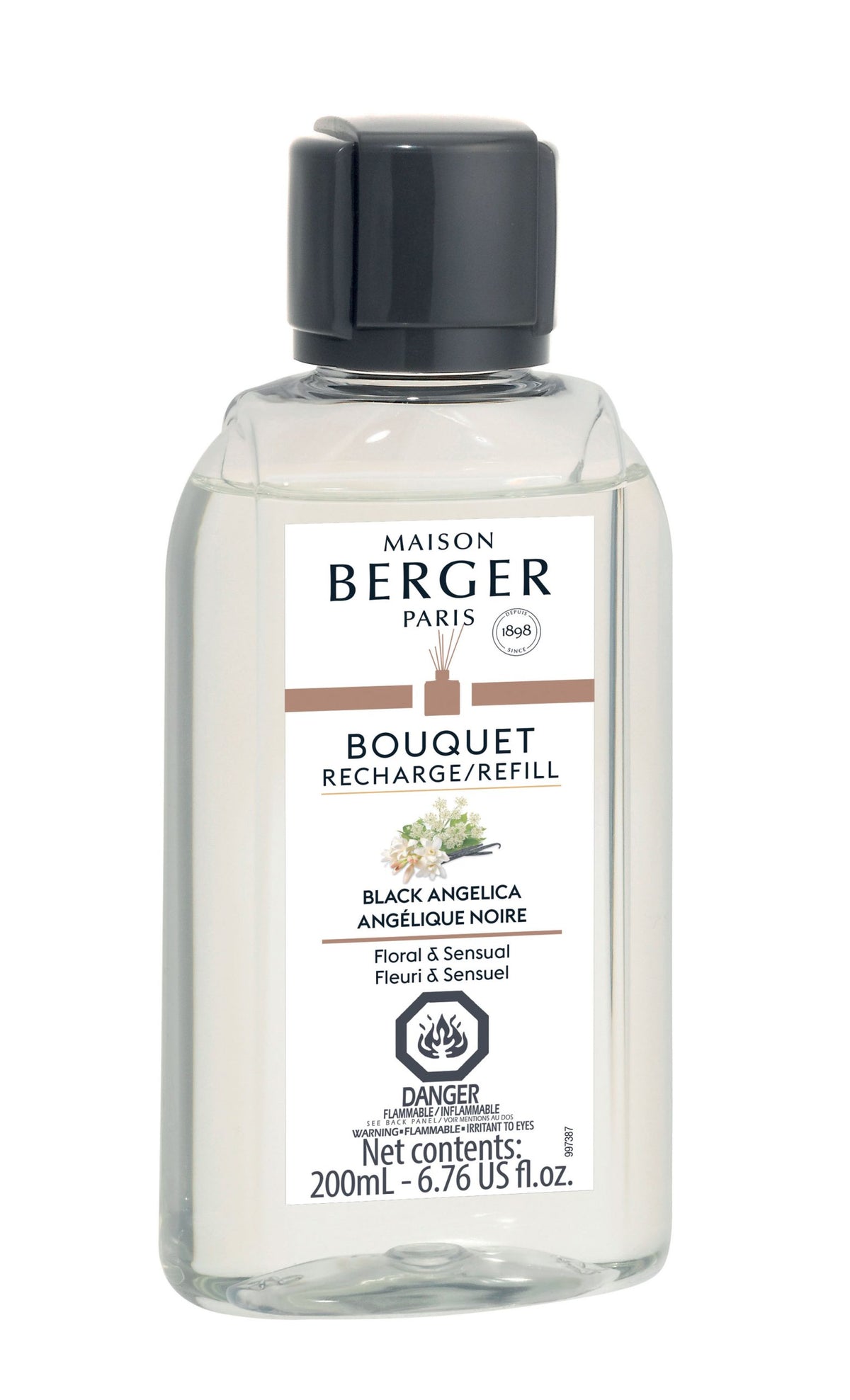 Maison Berger Black Angelica Reed Diffuser Refill – 200 mL