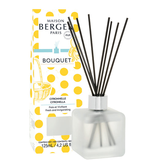 Maison Berger Citronella Pre-filled Cube Reed Diffuser - Dolce Packaging