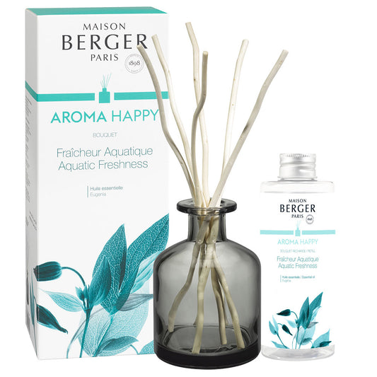 Maison Berger Aroma Happy Reed Diffuser – Moss Green, 180 mL