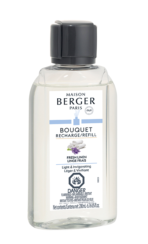 Maison Berger Fresh Linen Reed Diffuser Refill – 200 mL