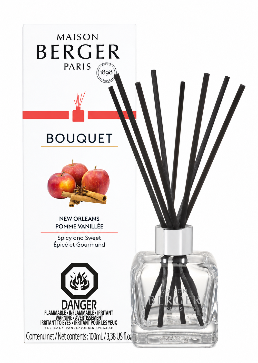 Maison Berger New Orleans – Cube Reed Diffuser + 100 mL Fragrance