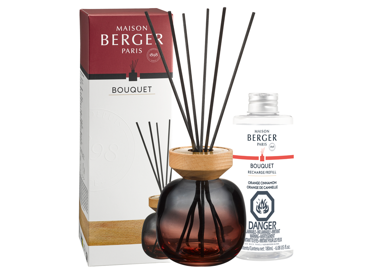 Maison Berger Wood Grey/Rouge Reed Diffuser with Orange Cinnamon