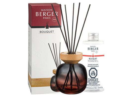 Maison Berger Wood Grey/Rouge Reed Diffuser with Orange Cinnamon