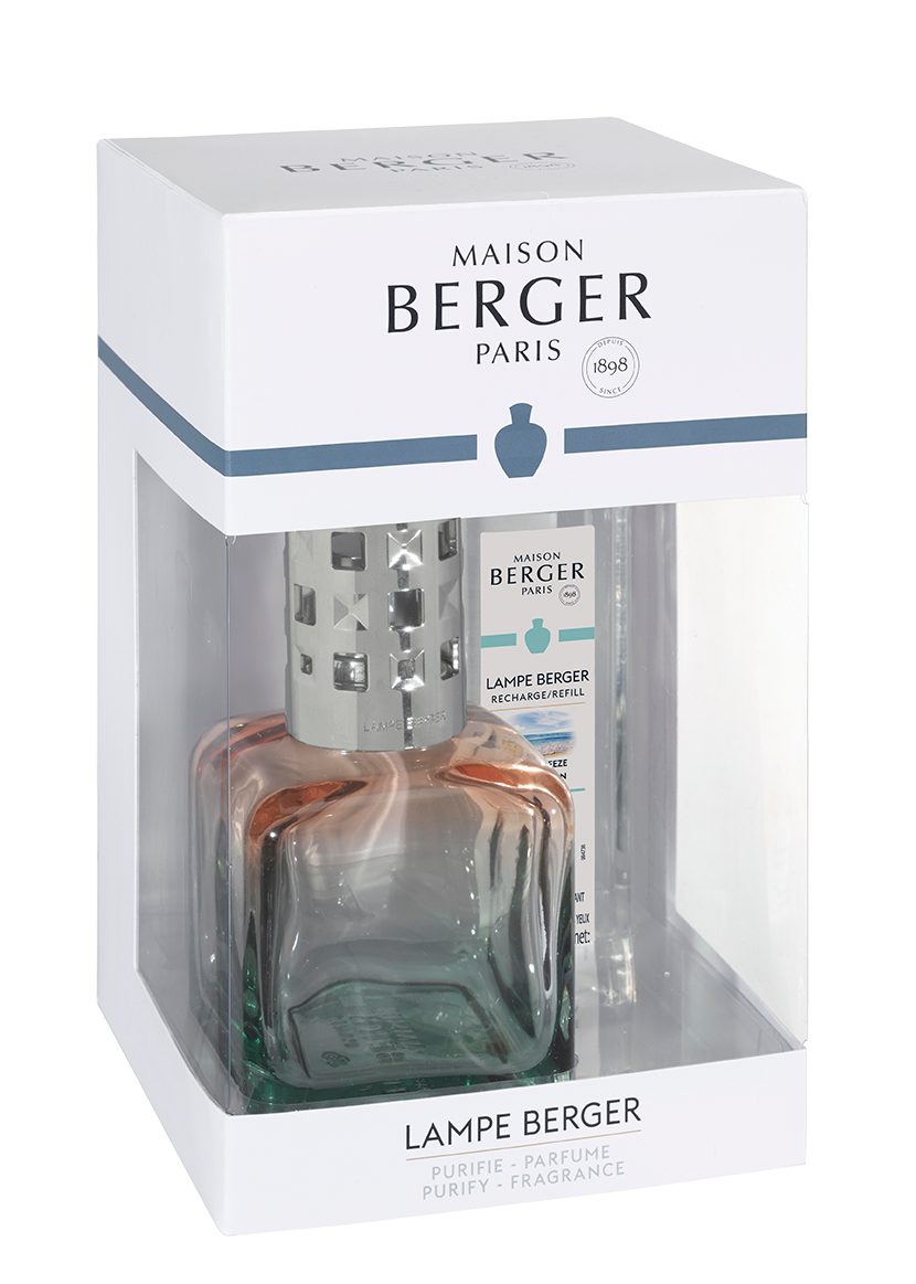 Maison Berger Glaçon Peach-Green Gradient Lamp Gift Set with Ocean Breeze