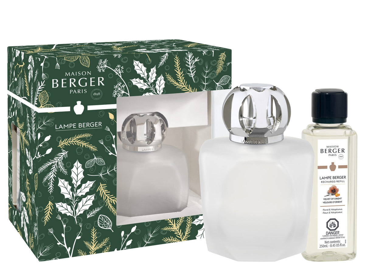 Maison Berger Magical Frosted Fragrance Lamp Gift Set with Velvet of Orient