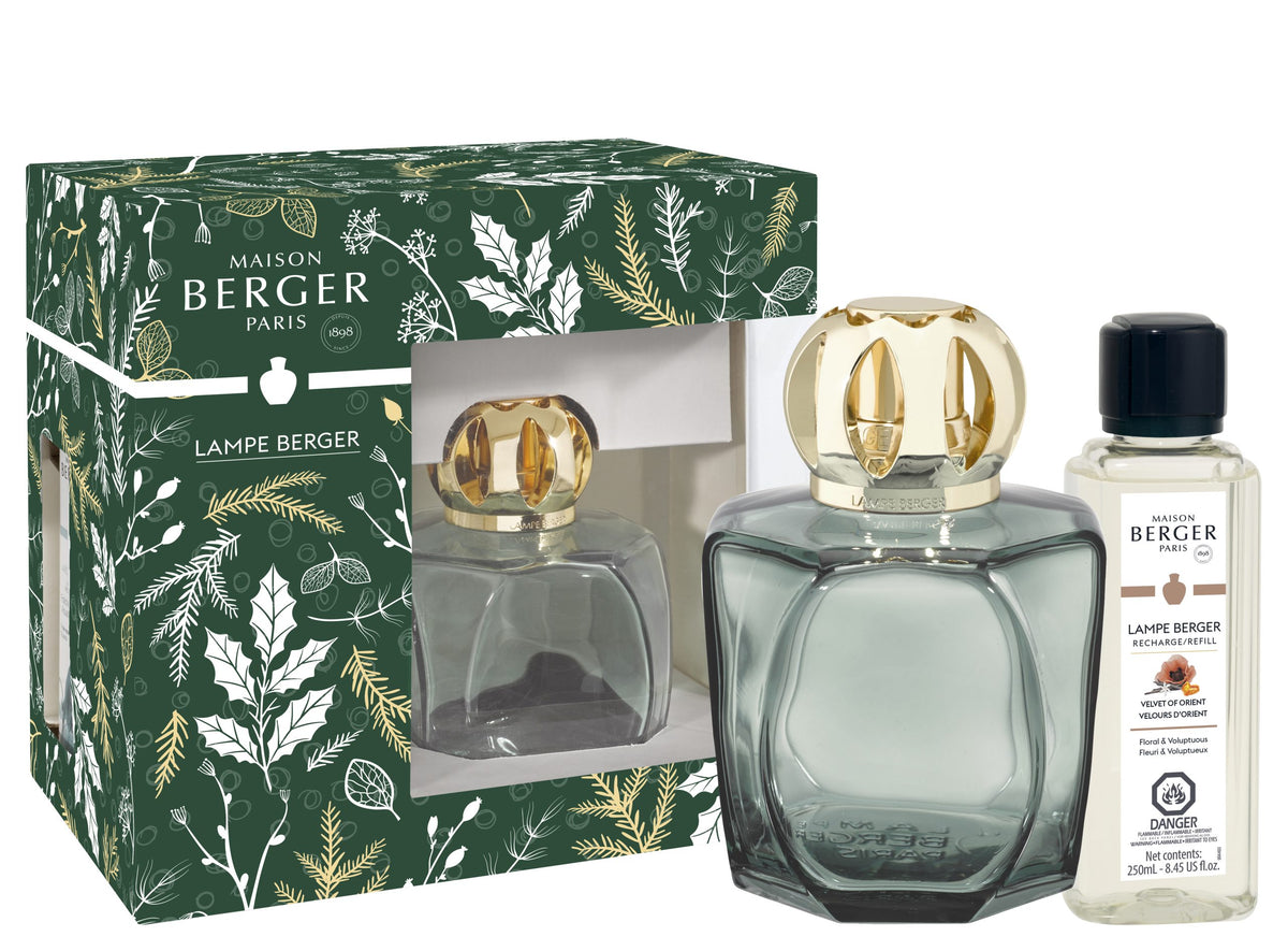 Maison Berger Magical Green Fragrance Lamp Gift Set with Velvet of Orient
