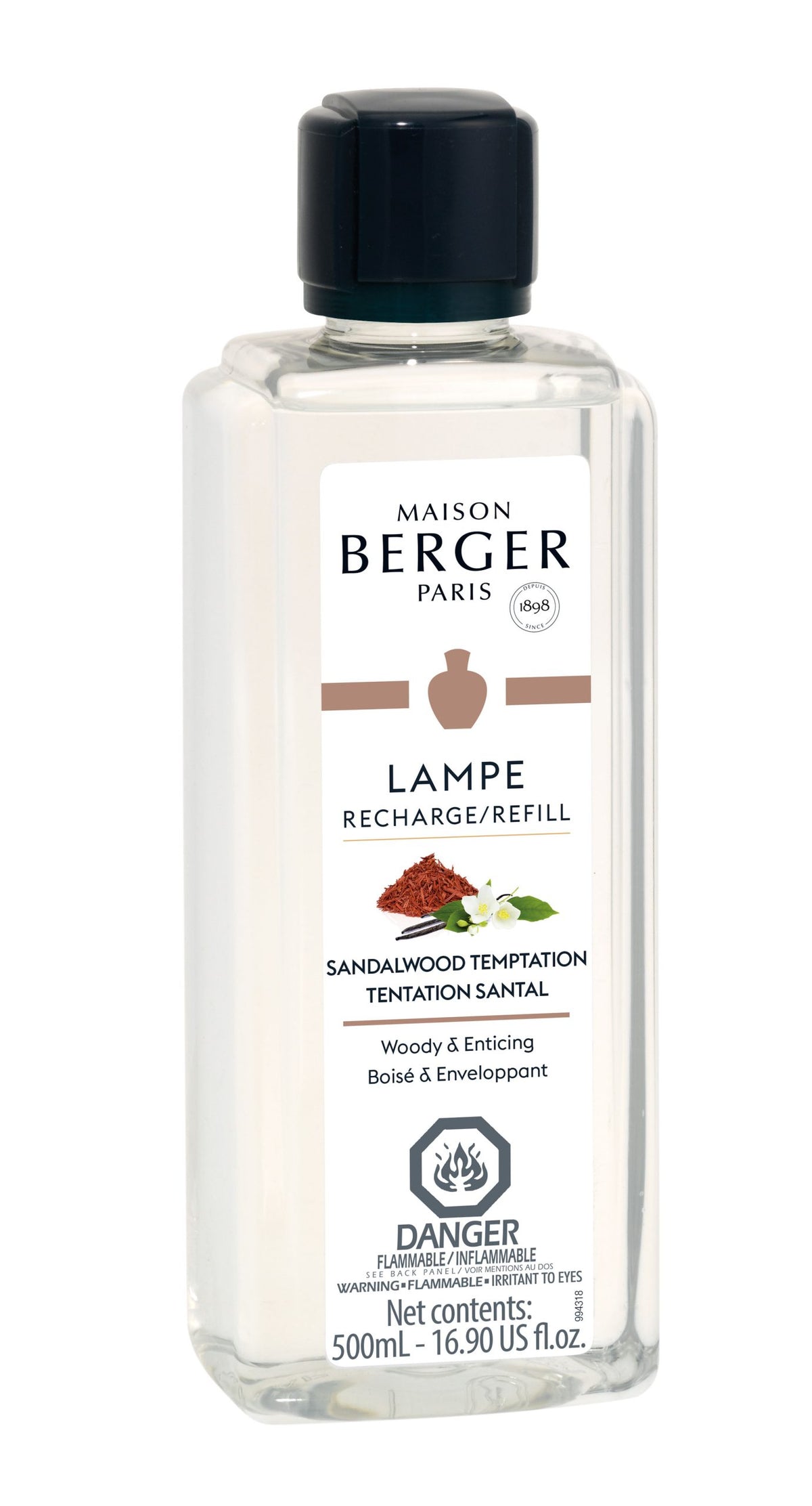 Maison Berger Sandalwood Temptation Lamp Refill – 500 mL