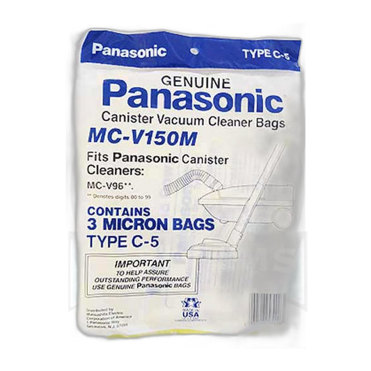 Panasonic Type C-5 Micron Paper Vacuum Bags (3-Pack)