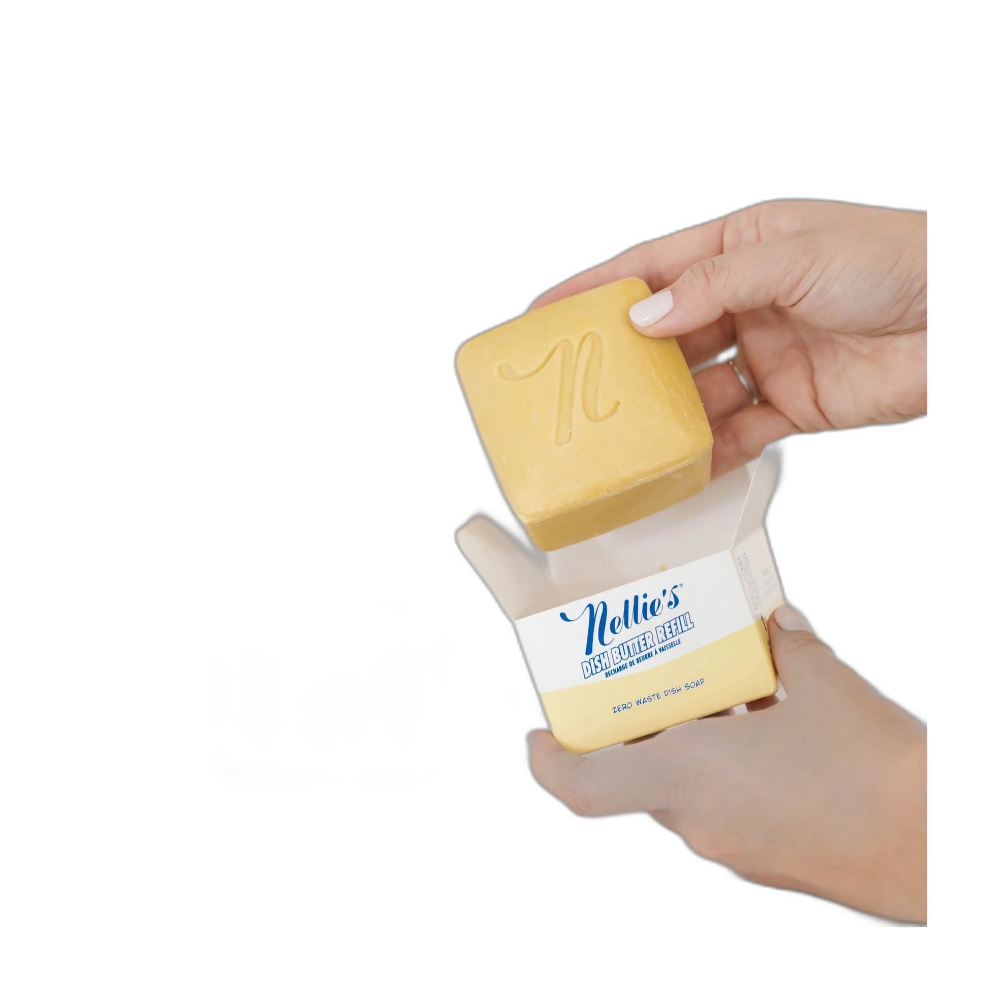 Nellie's Dish Butter, Blue Ceramic Dish
