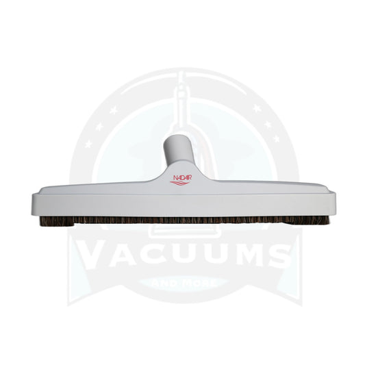 Nadair 12" Floor Brush with Horsehair Bristle - 1-1/4" Fit, Grey
