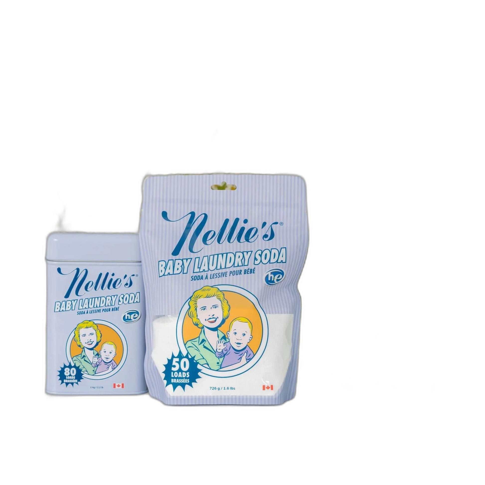 Nellie's Baby Laundry Soda Tin, 80 Loads