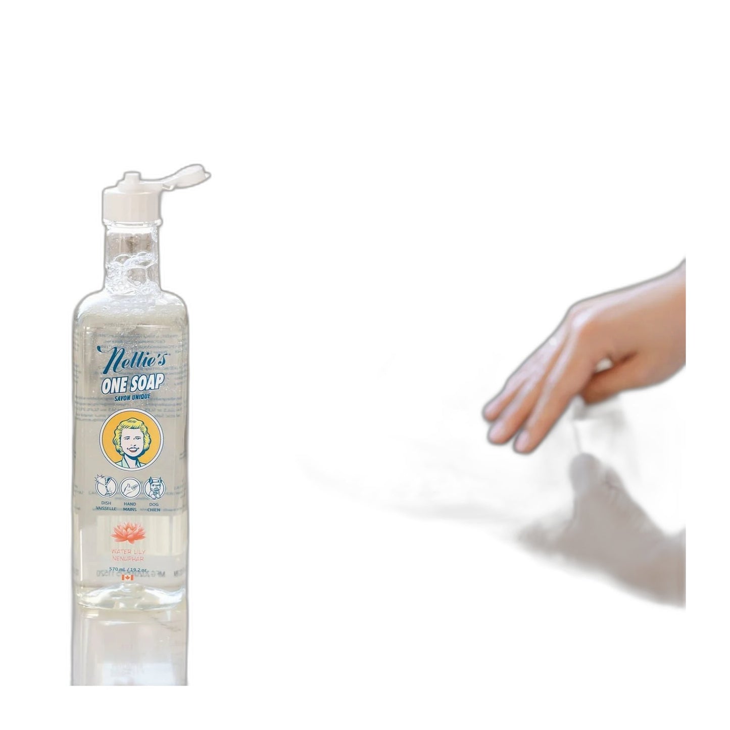Nellie's One Soap, Water Lily 570 ml